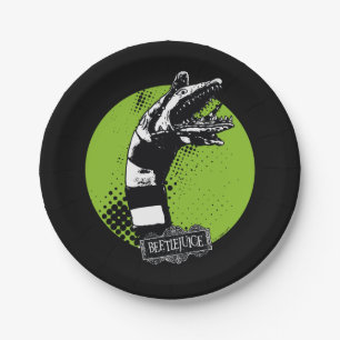Beetlejuice   Sandworm Illustration Paper Plate