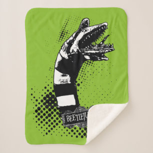 Beetlejuice   Sandworm Illustration Sherpa Blanket