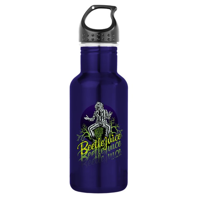 Beetlejuice | Sitting on a Tombstone 532 Ml Water Bottle (Front)