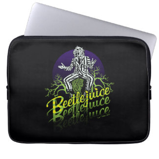 Beetlejuice | Sitting on a Tombstone Laptop Sleeve