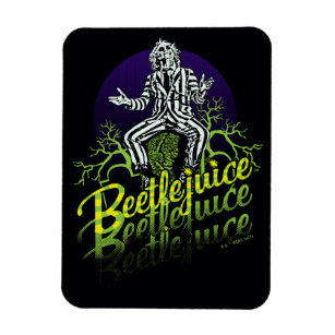 Beetlejuice   Sitting on a Tombstone Magnet