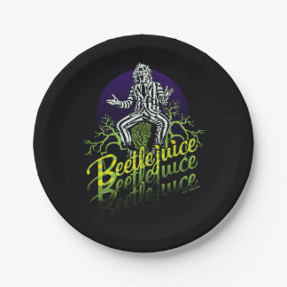 Beetlejuice | Sitting on a Tombstone Paper Plate