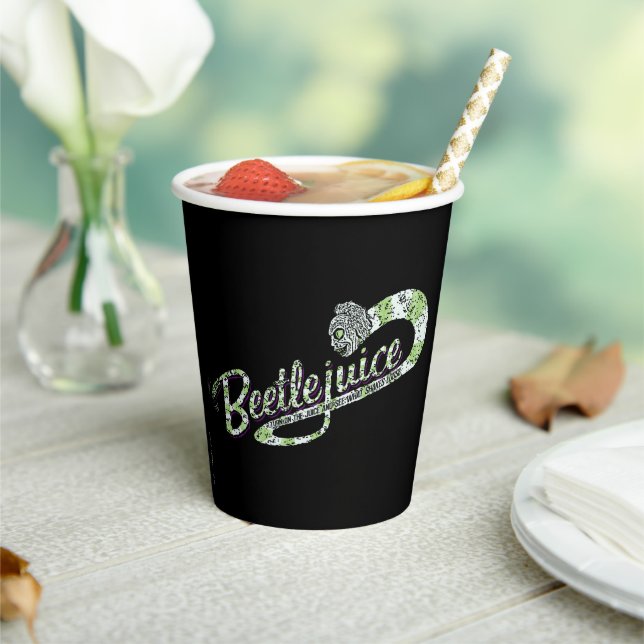 Beetlejuice | Turn on the Juice Paper Cups (Insitu)