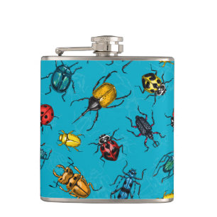 Beetles Hip Flask