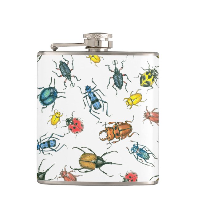 Beetles Hip Flask (Front)