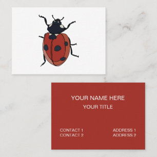 Beetles Insect Ladybug Beetles Business Card
