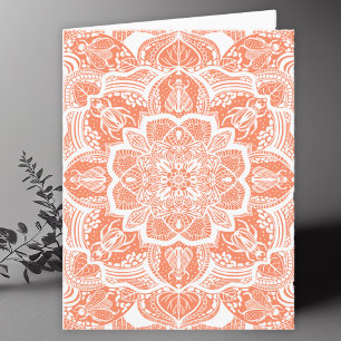 Beetles Mandala Art Blank Thank You Card