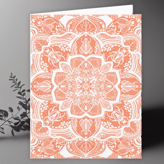 Beetles Mandala Art Blank Thank You Card (Creator Uploaded)