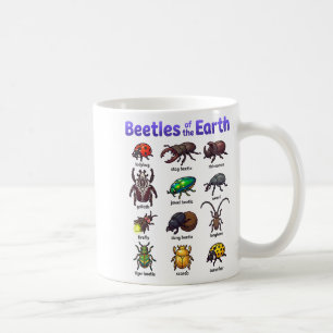 Beetles Of The Earth Cute Kawaii Bugs Insect T-shi Coffee Mug