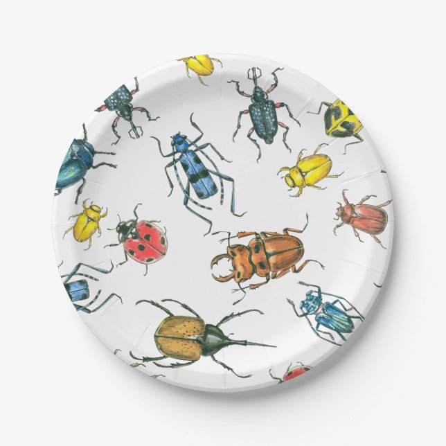 Beetles Paper Plate (Front)