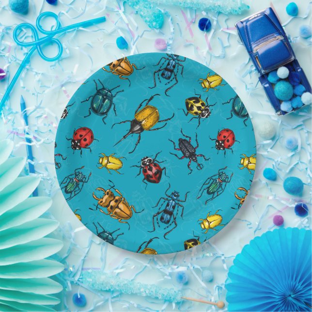 Beetles Paper Plate (Party)