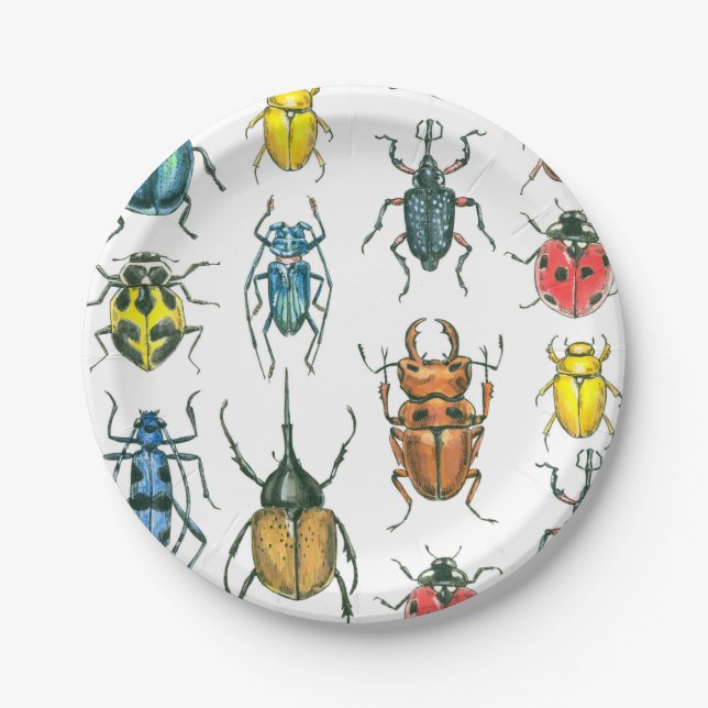Beetles Paper Plate (Front)