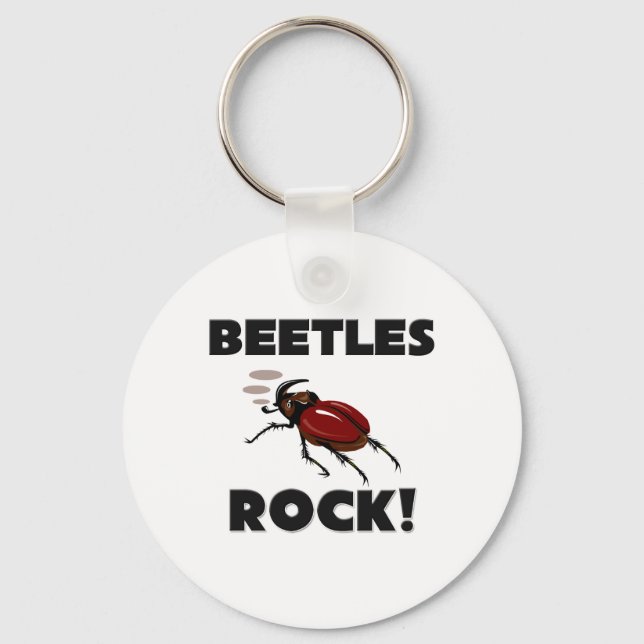 Beetles Rock Key Ring (Front)