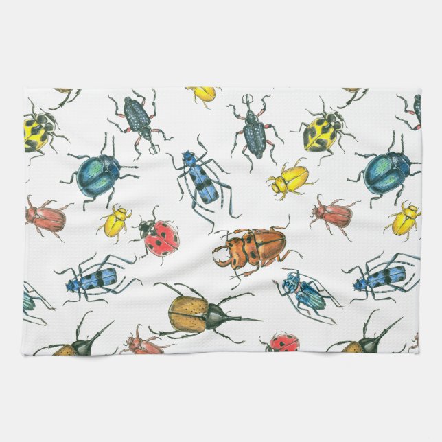 Beetles Tea Towel (Horizontal)