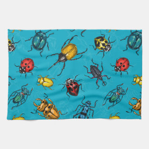 Beetles Tea Towel