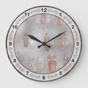 Beetles - The usual suspects Large Clock