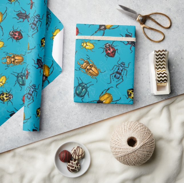 Beetles Wrapping Paper (Crafts)