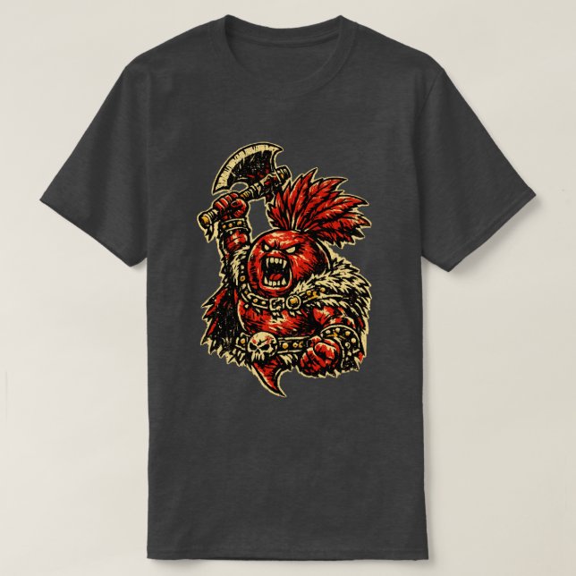 Beetroot Berserker — Funny Vegetable Rage Warrior  T-Shirt (Design Front)