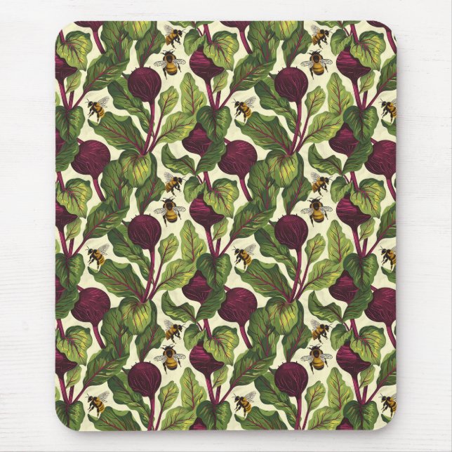 Beetroot Buzz Tote Mouse Pad (Front)