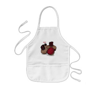 Beetroot cartoon illustration  kids apron
