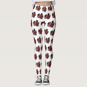 Beetroot cartoon illustration  leggings