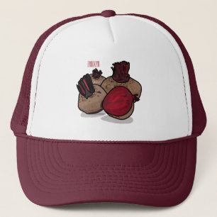 Beetroot cartoon illustration trucker hat