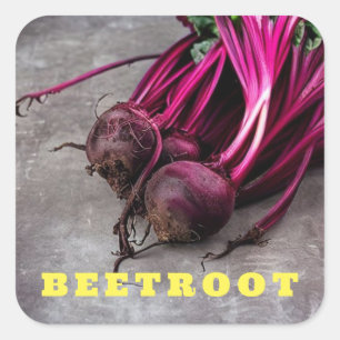 Beetroot Square Sticker