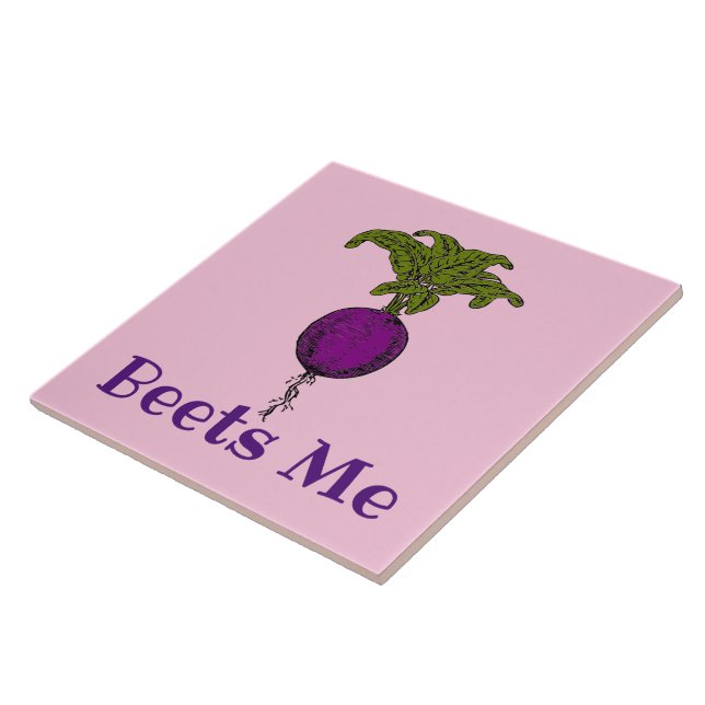 Beets Me Ceramic Tile (Side)