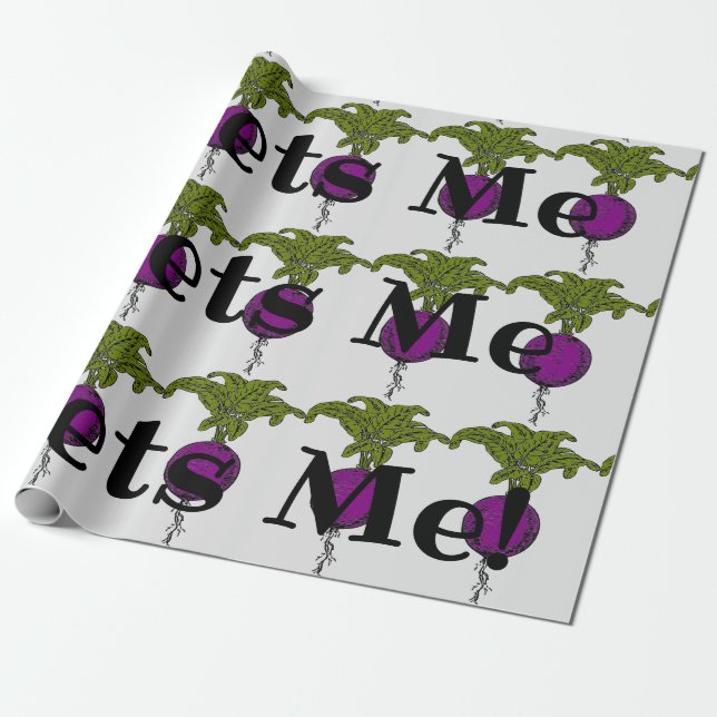 Beets Me! Wrapping Paper (Unrolled)