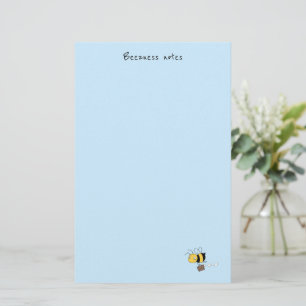 Beezness Bee, Tired Stressed Bee Holding Briefcase Stationery