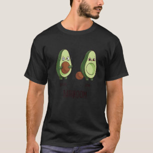 Before After Bathroom Avocado Lovers Cool Cute Fun T-Shirt