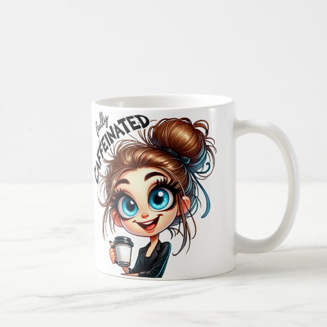 Before & After Caffeine – Sarcastic Grumpy  Coffee Mug (Right)