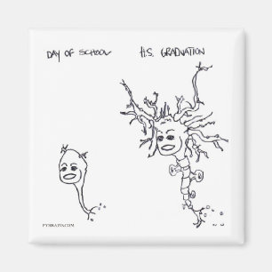 Before & After: First Day of School to Graduation Magnet