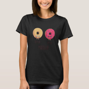 Before After Makeup Doughnut Donut Cool Cute Funny T-Shirt
