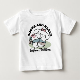 Before Bedtime with My Pup – Book and Dog Lover  Baby T-Shirt