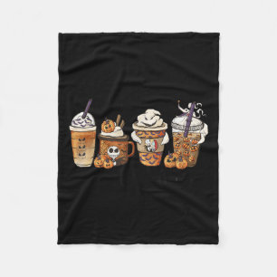 Before Coffee Pumpkin Sce Halloween Costume Fleece Blanket