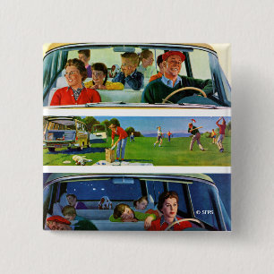Before, During & After Picnic 15 Cm Square Badge