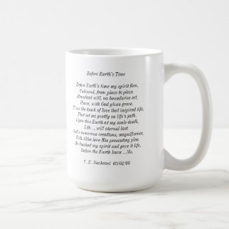 "Before Earth's Time" poem mug