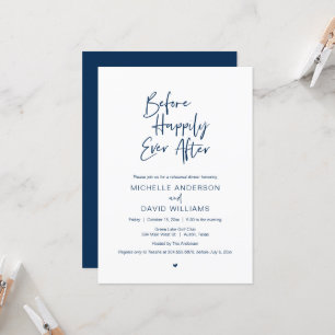 Before Happily Ever after, Rehearsal Dinner Invita Invitation