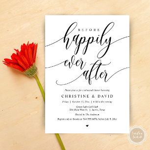 Before Happily Ever After, Rehearsal Dinner  Invitation
