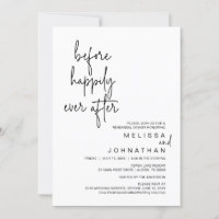 Before Happily Ever After Wedding Rehearsal Dinner