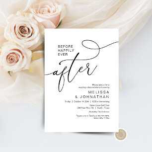 Before Happily Ever After Wedding Rehearsal Dinner Invitation