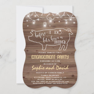 Before I DO'S Old Barn Engagement Party Invitation