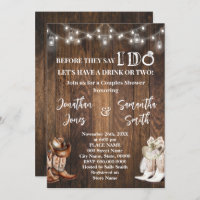 Before Say I do Couples Shower Western Country