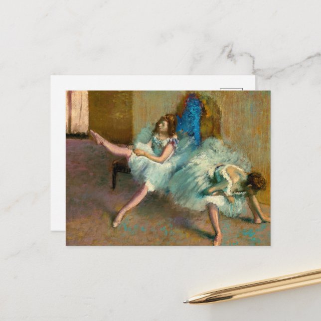 Before the Ballet by Edgar Degas Postcard (Front/Back In Situ)