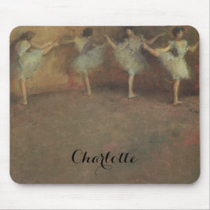 Before the Ballet by Edgar Degas, Vintage Fine Art Mouse Pad