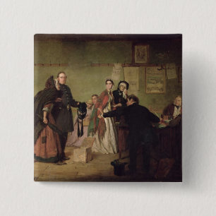 Before the Magistrates 15 Cm Square Badge