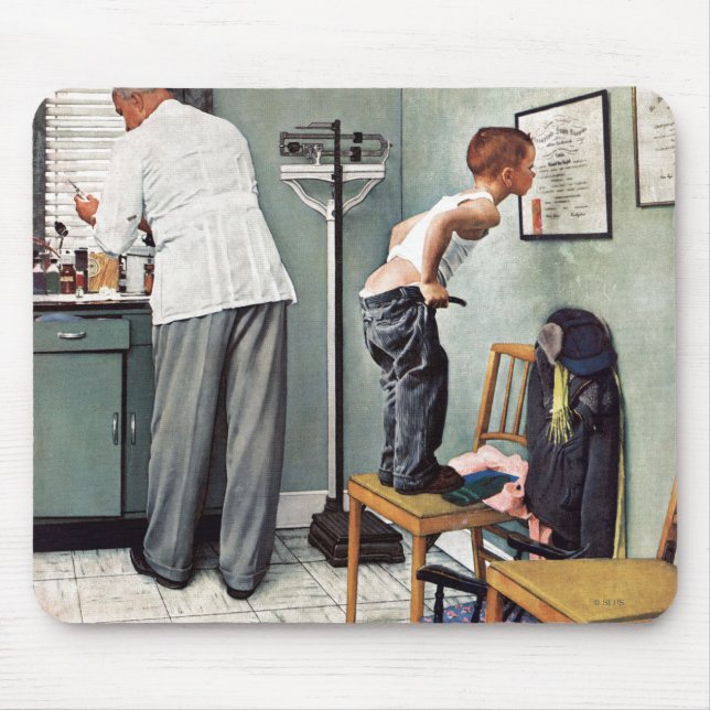 Before the Shot or At the Doctor's Mouse Pad (Front)