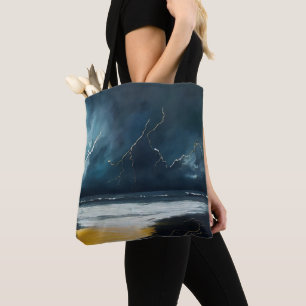 Before The Storm – Abstract Seascape Tote Bag