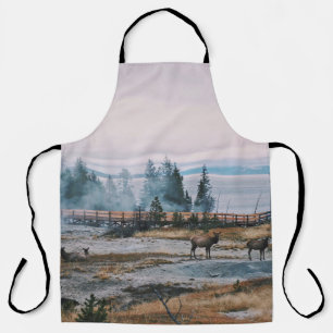 BEFORE THE SUNSET IN YELLOWSTONE NATIONAL PARK APRON